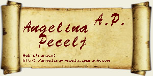 Angelina Pecelj vizit kartica